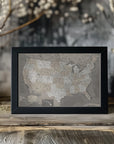 Plakat - Highly detailed map of the United States, Davey