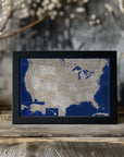 Plakat - Highly detailed map of the United States, Kameryn