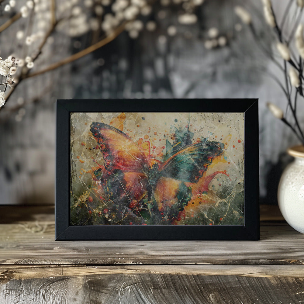 Plakat - Butterfly Animal Vintage Art Illustration Wallart 04