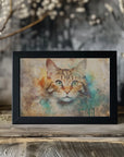 Plakat - Cat Animal Vintage Art Illustration Wallart 01