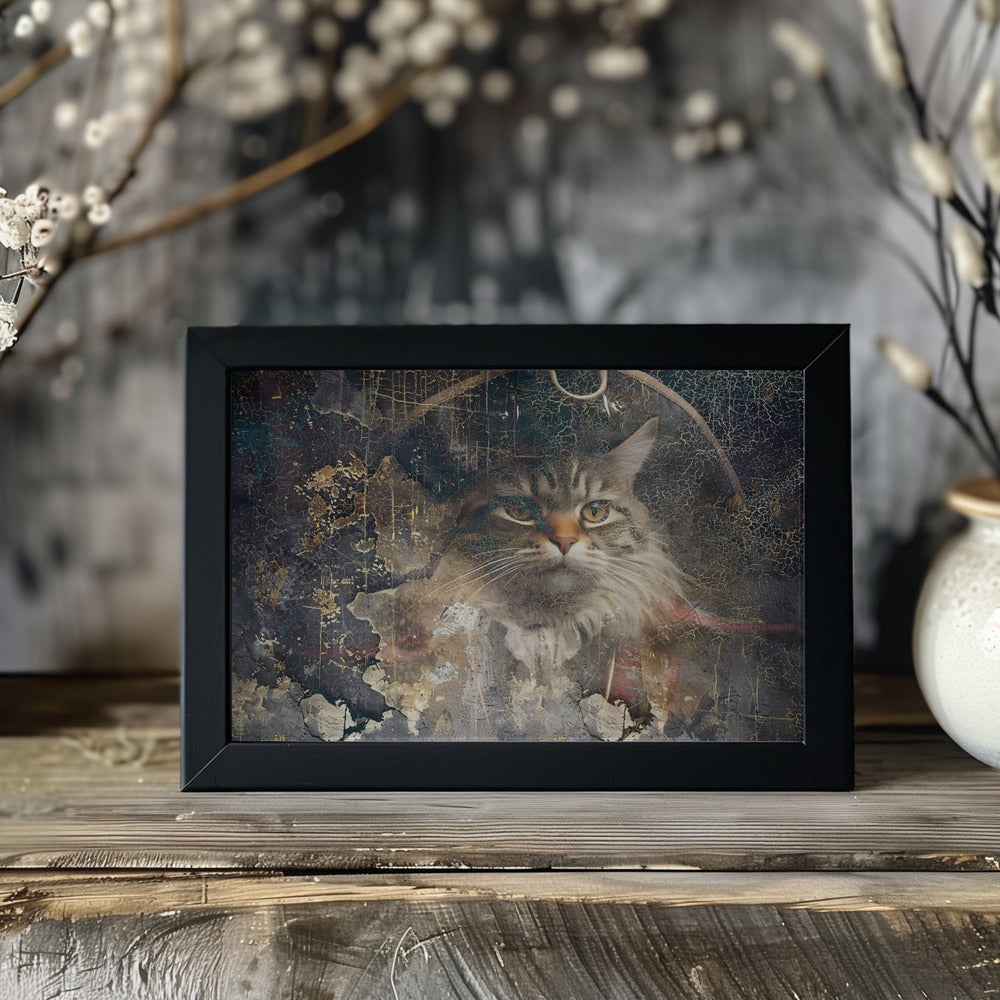 Plakat - Cat Animal Vintage Art Illustration Wallart 10