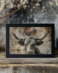 Plakat - Cow Animal Vintage Art Illustration Wallart 04