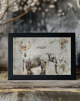 Plakat - Elephant Animal Vintage Art Illustration Wallart 07