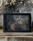 Plakat - Giraffe Animal Vintage Art Illustration Wallart 07