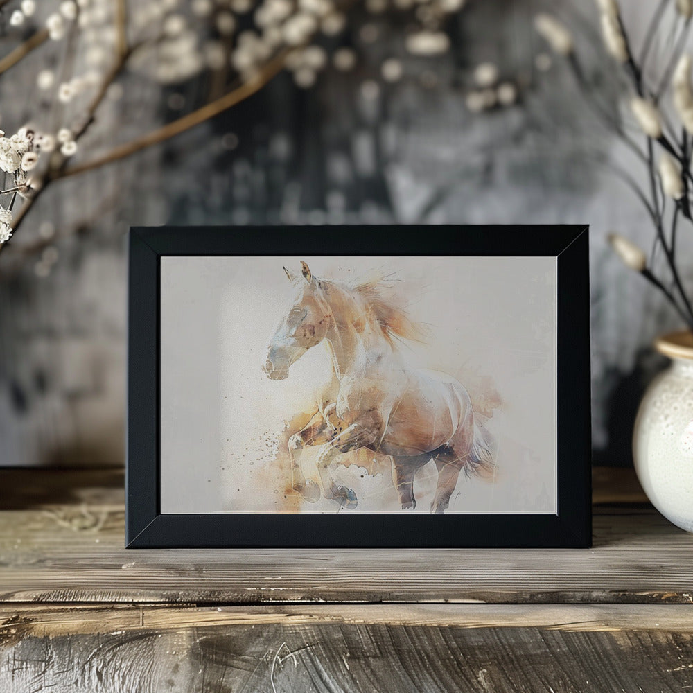 Poster - Horse Animal Vintage Art Illustration Wallart 07