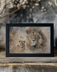 Plakat - Lion Animal Vintage Art Illustration Wallart 08