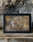 Poster - Lion Animal Vintage Art Illustration Wallart 10