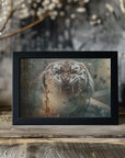 Poster - Tiger Animal Vintage Art Illustration Wallart 14