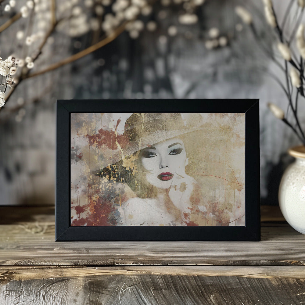 Poster - Woman Portrait Abstract Art Illustration Wallart 42