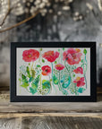 Plakat - Red Spring Poppies Meadow