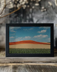 Plakat - Red Mountain and Crops 02