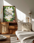 Plakat - Holly floral art with holiday wishes