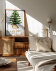 Plakat - Cozy Christmas tree with holiday wishes