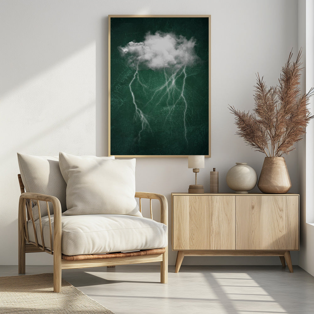 Plakat - Emerald Night Thunderstorm