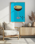 Plakat - Espresso Martini Sky Blue