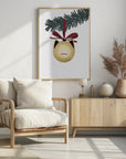 Plakat - Meowrry bauble (gold white)