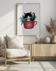 Plakat - My cat Coco in a holiday mug