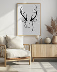 Plakat - Reindeer head