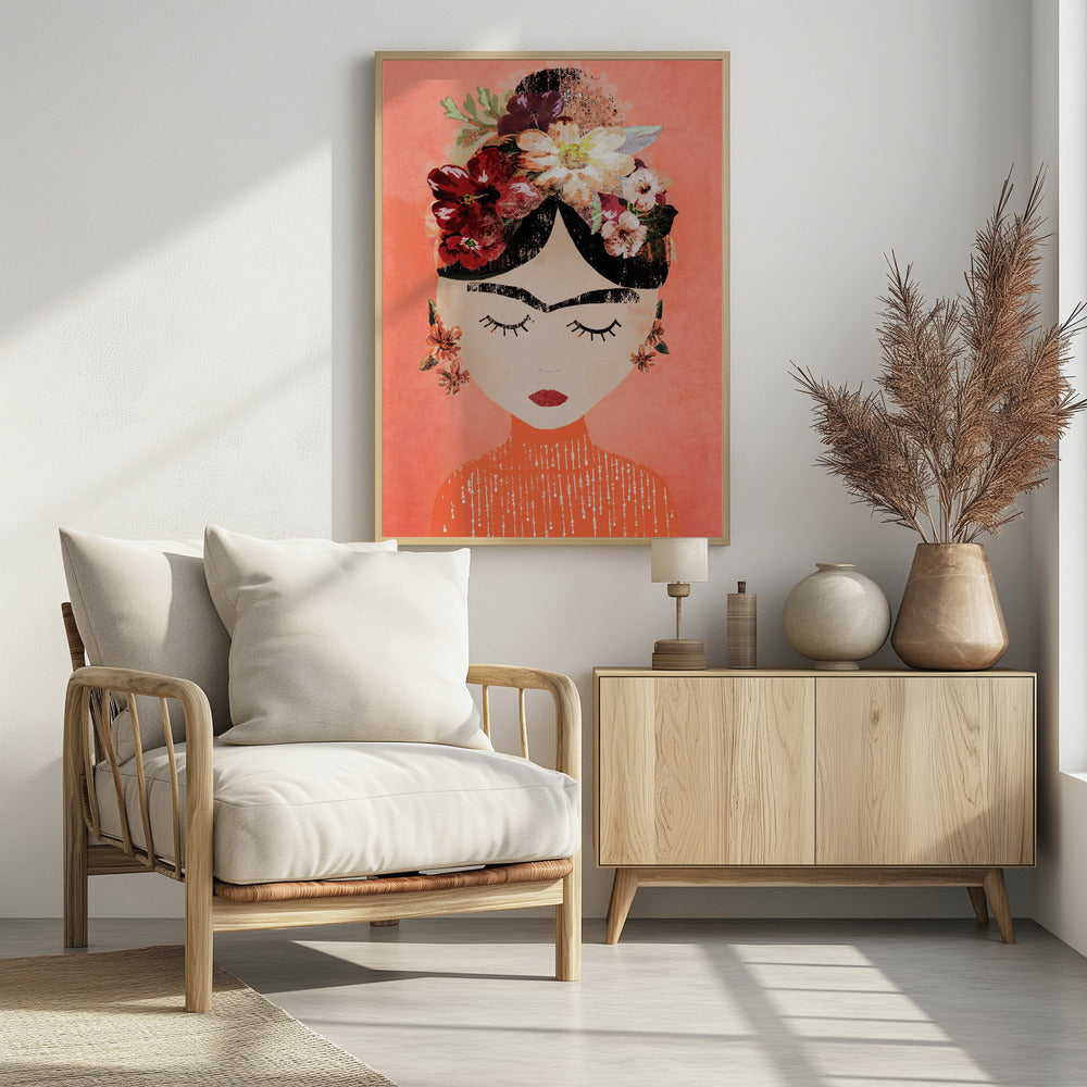 Plakat - Frida (Peach)