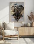 Plakat - Elephant Africa Wild Animal Vintage Illustration Art 02