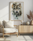 Plakat - Wolf Wild Animal Vintage Illustration Art 02