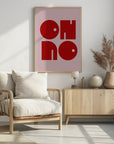 Plakat - Oh No Pink Red.psdratio 3x4 Print By Bohonewart