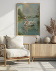 Plakat - Vintage Swan Coquette