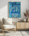 Plakat - Lighthouse Beach kunst