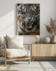 Plakat - Tiger Animal Vintage Art Illustration Wallart 09