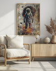 Plakat - Astronaut Vintage Art Illustration Wallart 08