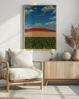 Plakat - Red Mountain and Crops 03