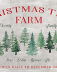 Plakat - Christmas tree farm sign