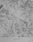 Plakat - Gray vintage map of Berlin in Germany