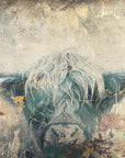 Plakat - Cow Highland Illustration Art 02