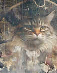 Poster - Cat Animal Vintage Art Illustration Wallart 10