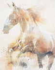 Poster - Horse Animal Vintage Art Illustration Wallart 07