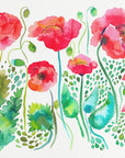 Plakat - Red Spring Poppies Meadow