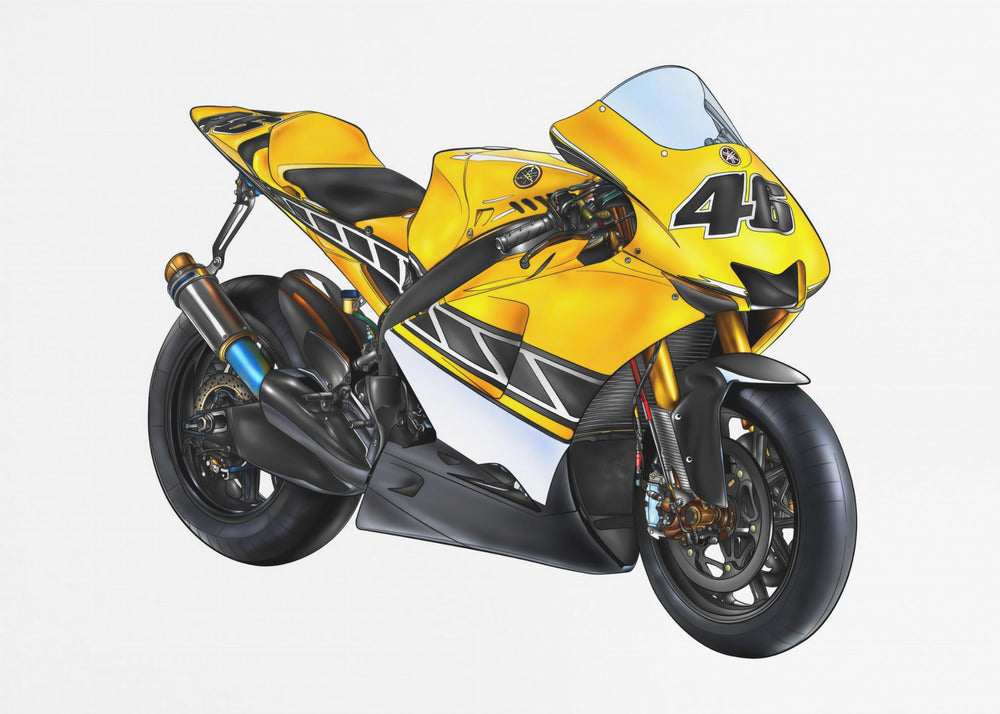 Poster - Motorbike Yellow