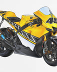 Poster - Motorbike Yellow