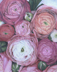 Plakat - Arleth ranunculus bouquet in cold pink