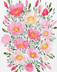 Plakat - Winterlynn bouquet in pink