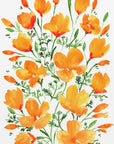 Plakat - Watercolor California poppies