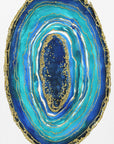 Plakat - Turquoise and blue geode