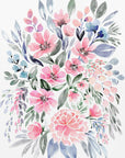 Plakat - Clara watercolor bouquet