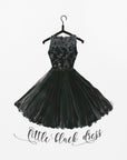 Plakat - Little black dress in hanger