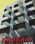 Plakat - Bauhaus Dessau architecture in vintage magazine style VIII