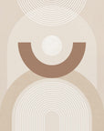 Plakat - Beige Mid Century Poster No.1