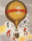 Plakat - Balloon Labeled With Two Men Riding In the Basket 1880