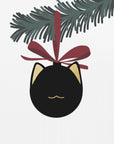 Plakat - Meowrry bauble (black white)