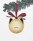 Plakat - Meowrry bauble (gold white)